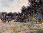 Claude Monet Field with Haystacks at Giverny china oil painting reproduction